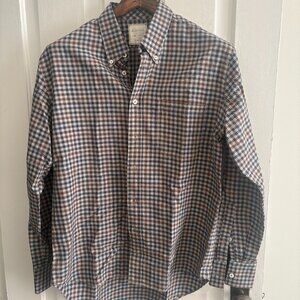 Billy Reid Checked LS Shirt -- Medium